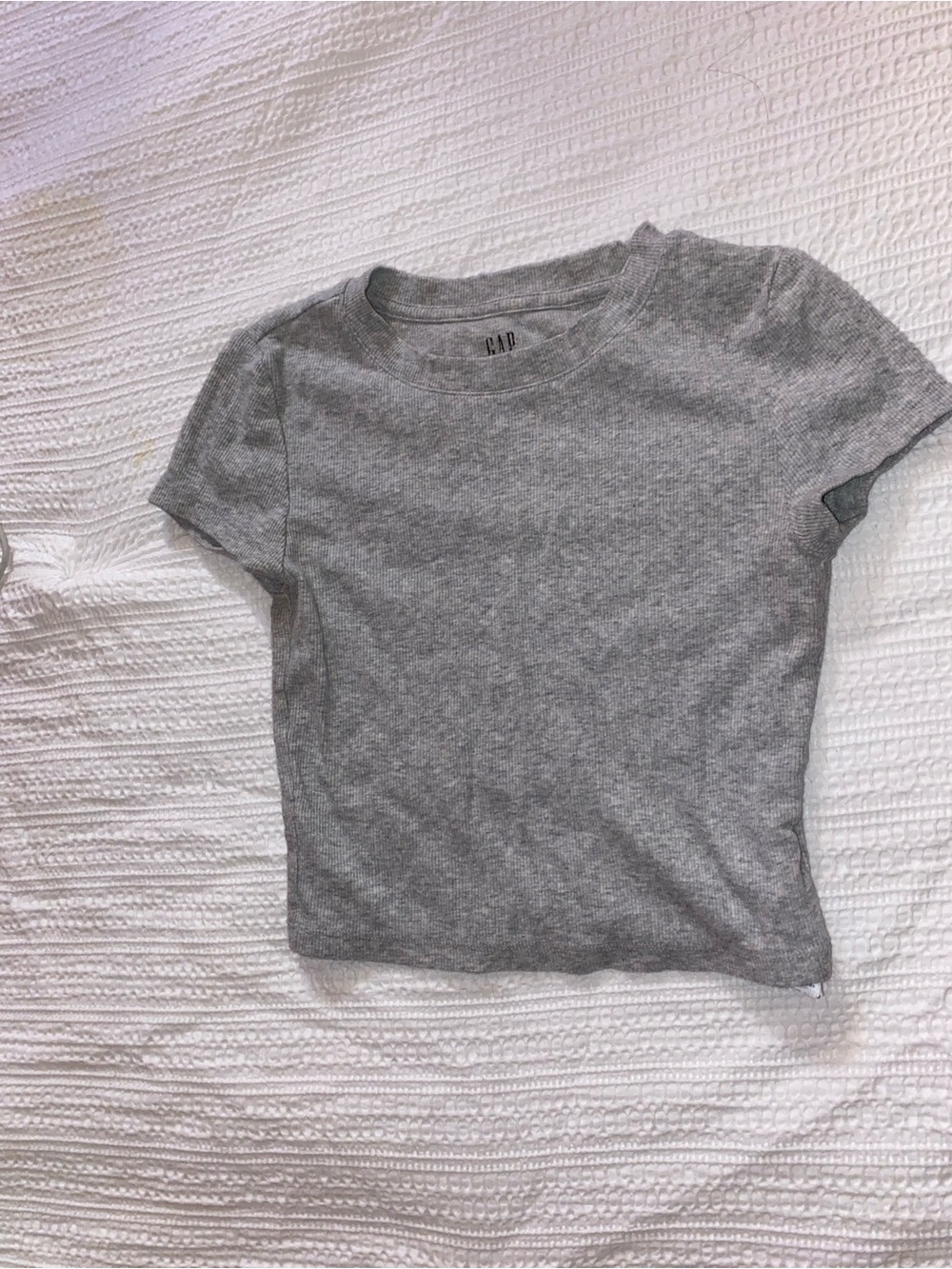 GAP Gray Short Sleeve Crewneck Tee